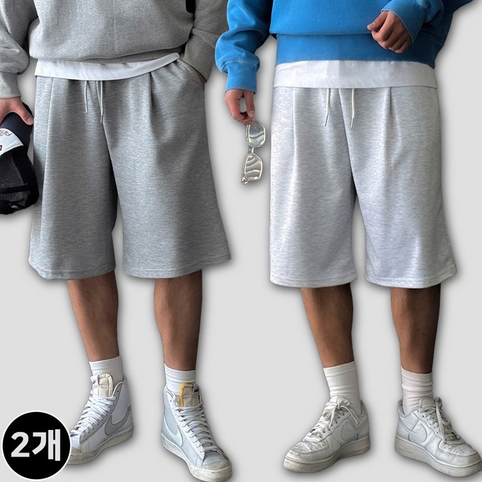 빠델 1+1당일출고 버뮤다팬츠 남자 짐웨어 헬스 운동복 6부 와이드반바지