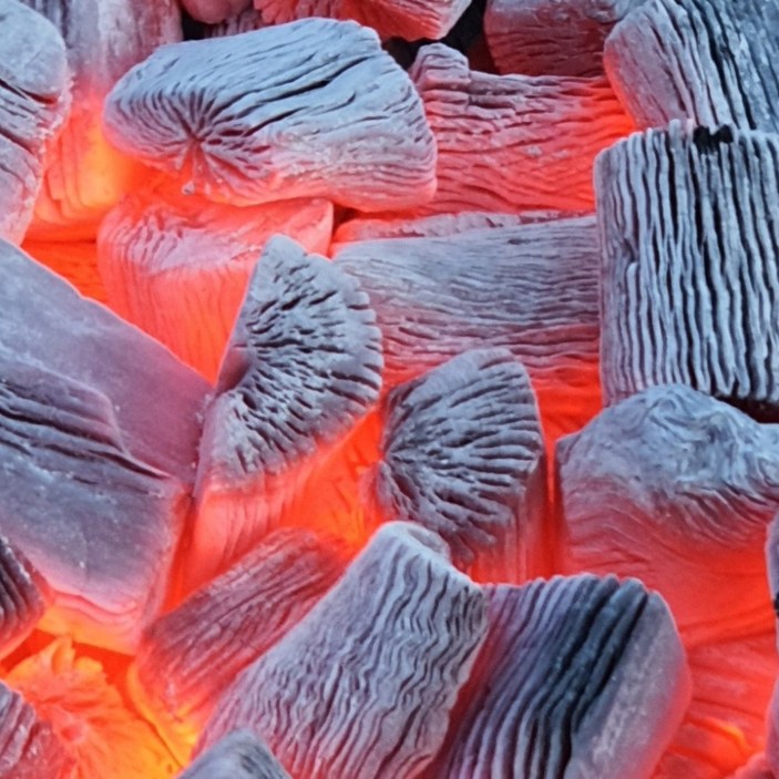 [청정참숯] 백탄 캠핑 바베큐 비장탄 두번구운백탄 사이즈 S/M10kg 구이용 업소용