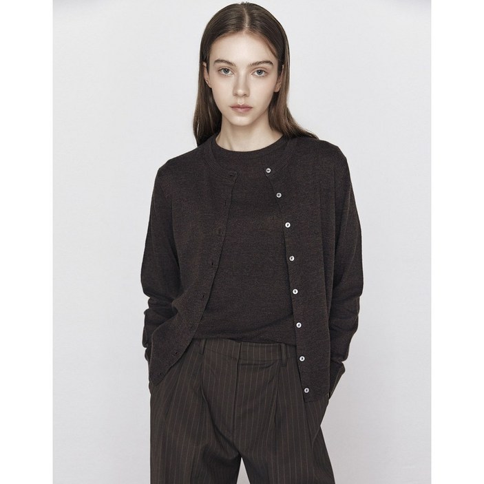 [지오다노] NEW 가을 여자 라운드 긴팔가디건 355905 5칼라