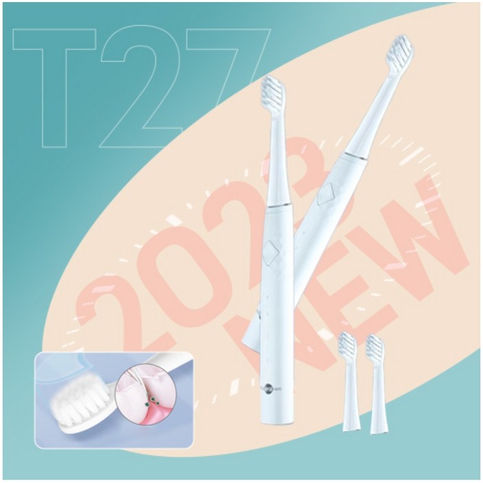 샤오미 Prooral 전동칫솔 T27 진동 기본헤드 2개포함 분당 31000회 샤오미 Prooral 전동칫솔 T27 진동 기본헤드 2개포함 분당 31000회