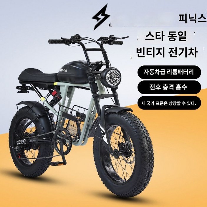 팻바이크 전기전동자전거 킥싸다 동도 레트로 자토바이 중