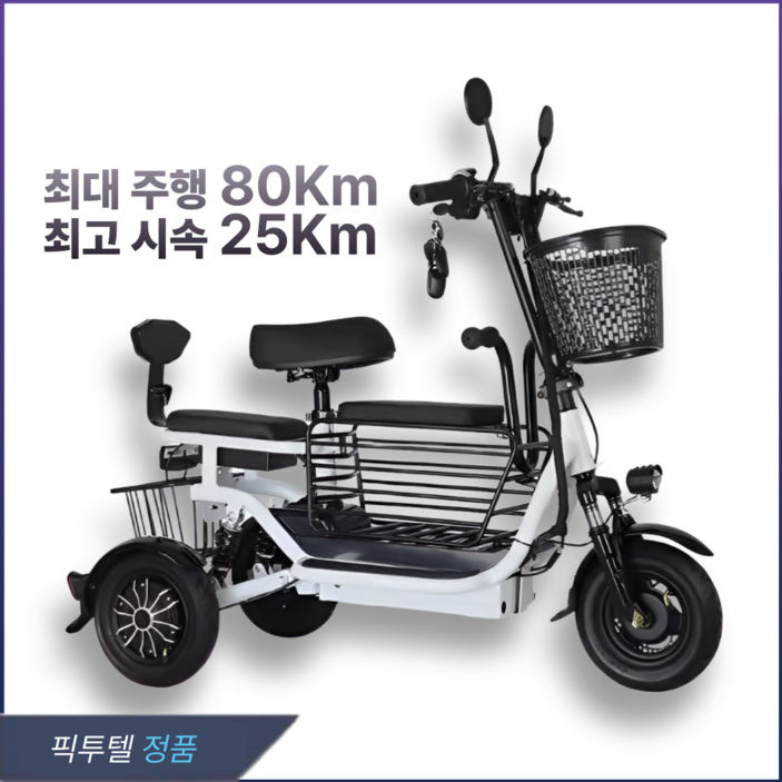 벨트론 세발 전기 자전거 삼륜 출퇴근용 전동 노인 바이크 3륜 스쿠터