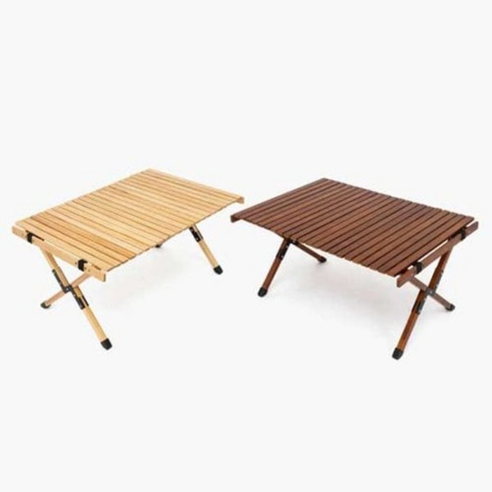 문캠핑 접이식 원목 롤테이블 내츄럴 S사이즈 M사이즈 L사이즈 월넛 L사이즈 파우치포함, 내츄럴