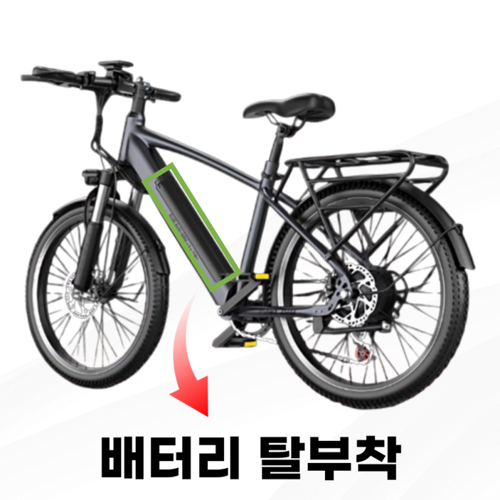 VOLTRIX mtb 전기 자전거 자토바이 mtb자전거 pas 산악자전거 EMTB 출퇴근자전거, 1개, 175cm, 시그니처 에디션 10AH 100KM
