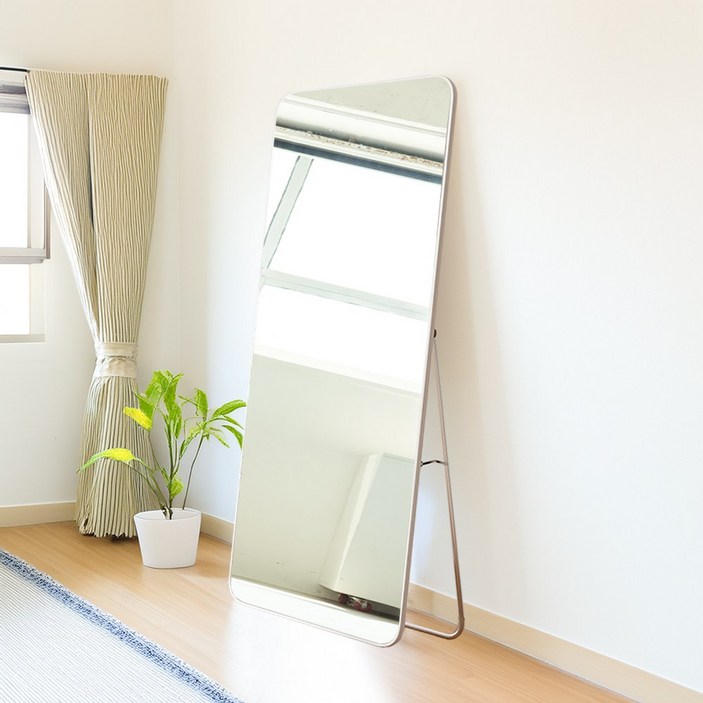 베라스코 스퀘어 전신거울 스탠드 벽걸이 1500, 화이트