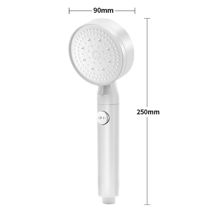 조절식 고압 절수 샤워 헤드 원 키 스톱 워터 범용 인터페이스 방폭 및 낙하 방지 5 가지 모드