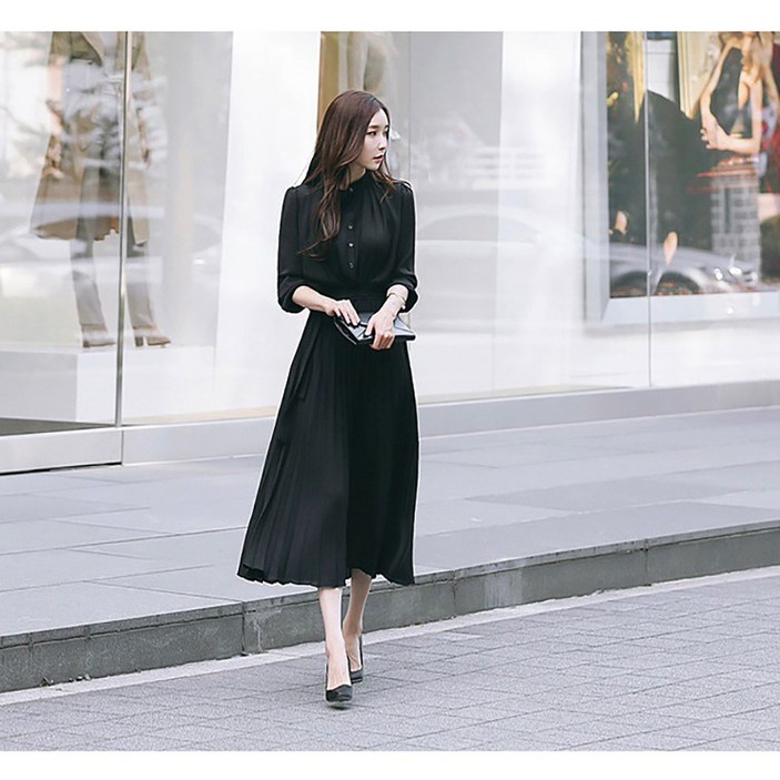 LS0449 로로스키니 쉬폰원피스