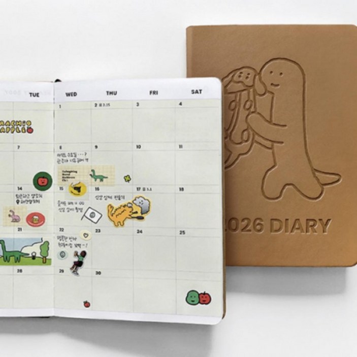 위드띵카카오프렌즈 조구만 스튜디오 디자인다이어리 2026다이어리 2026 다이어리