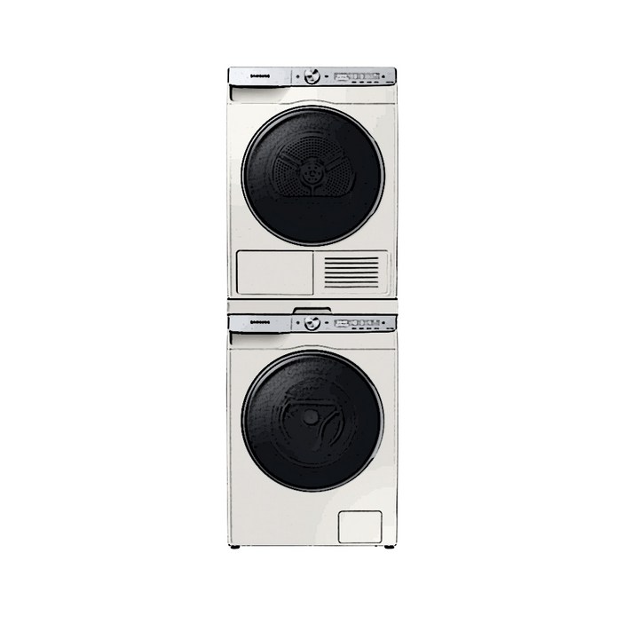 삼성전자 그랑데AI 세탁기 WW10TP34DSG + 건조기 DV90T5740SE 10kg + 9kg 방문설치