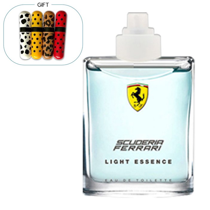 (+향수케이스 랜덤 1종증정) 페라리 라이트에센스 오드뚜왈렛 EDT 75ml (하얀색단상자박스, 뚜껑없는상품)