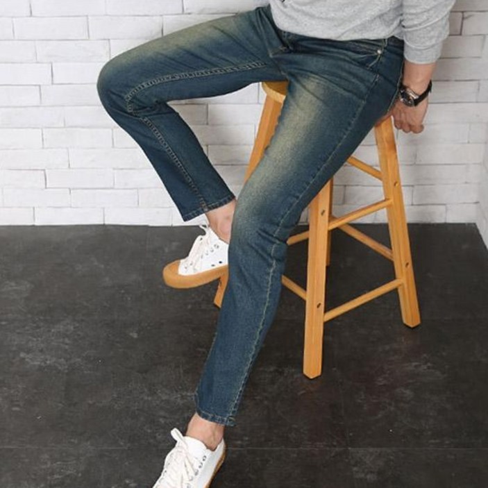 위드진 남성바지 트랜디 W119 슬림 스판 청바지