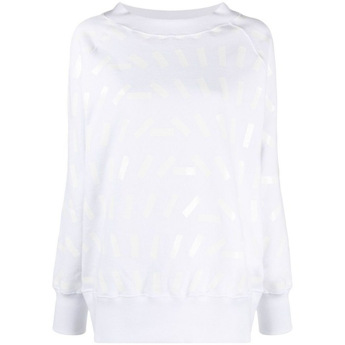 메종 마르지엘라 메종 마르지엘라 테이프 프린트 스웨트셔츠