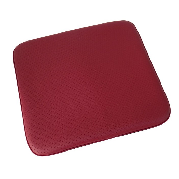 천연 나파 가죽 자동차 방석 BASF 메모리폼 BMW 벤츠 볼보 제네시스 차량용, 1개, 메리노레드