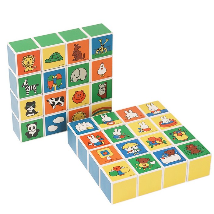 그로우러닝 미피 자석블럭 AB, 유아자석교구 학습교구 장난감 64pcs, 1개