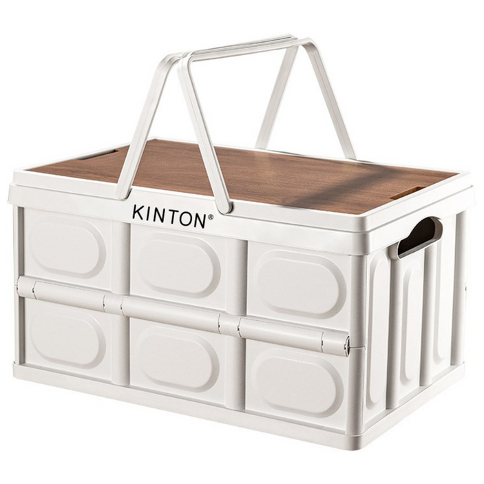 킨톤 밀키 캠핑 폴딩박스 + 테이블 상판 대형 57L 세트