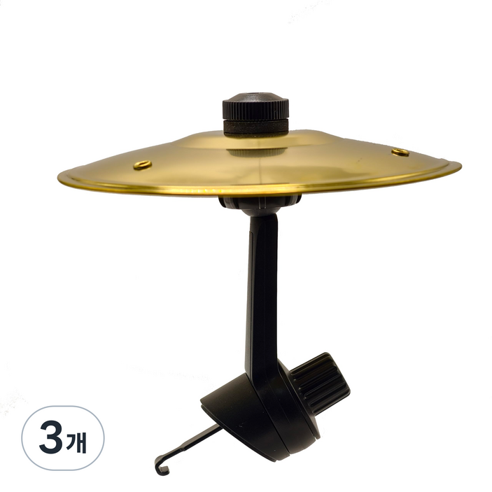 루이 휴대용타악기 공기구멍클립 쉽게장착 차량악세사리, 3개, 금색