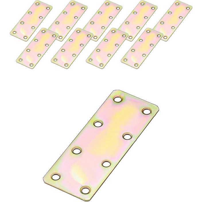 브라켓 책상 부속품 40 x 100 x 1.6 mm, 단일색상, 10개