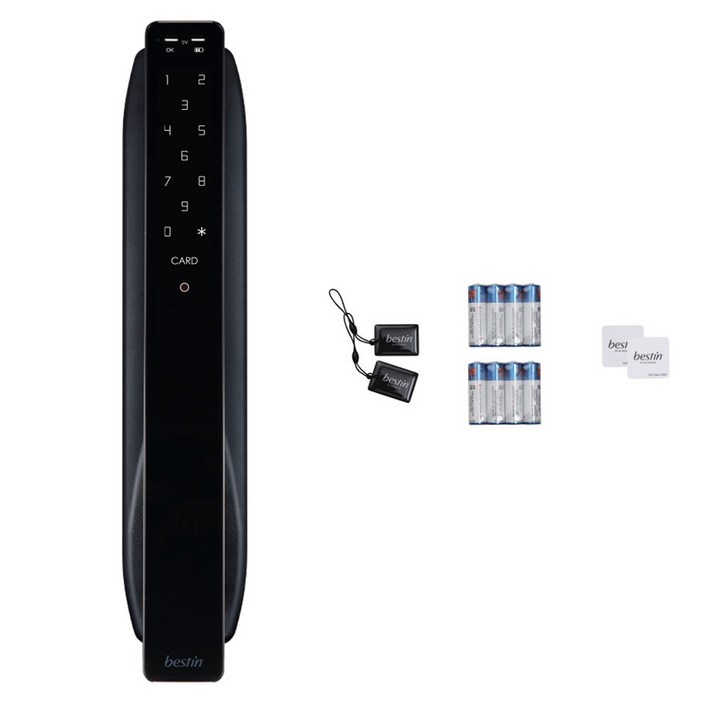 베스틴 얼굴인식 번호키 카드키 디지털 손잡이 있음 도어락