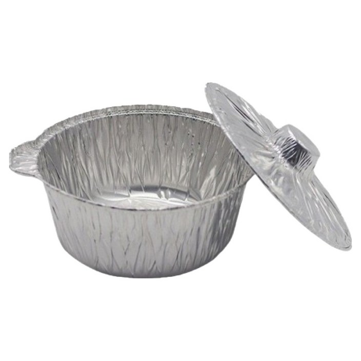 스완 한강 감성 캠핑 일회용 라면용기 5p + 은박뚜껑 5p 세트 224제품