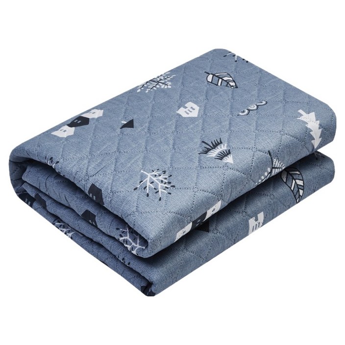 HanilMedical 프리미엄 카본열선 탄소 전기요, 낙엽블루, 소67.5 x 180 cm