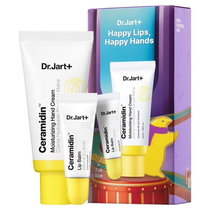 닥터자르트 해피 립스 해피 핸즈 립밤 7ml + 핸드크림 50ml 세트