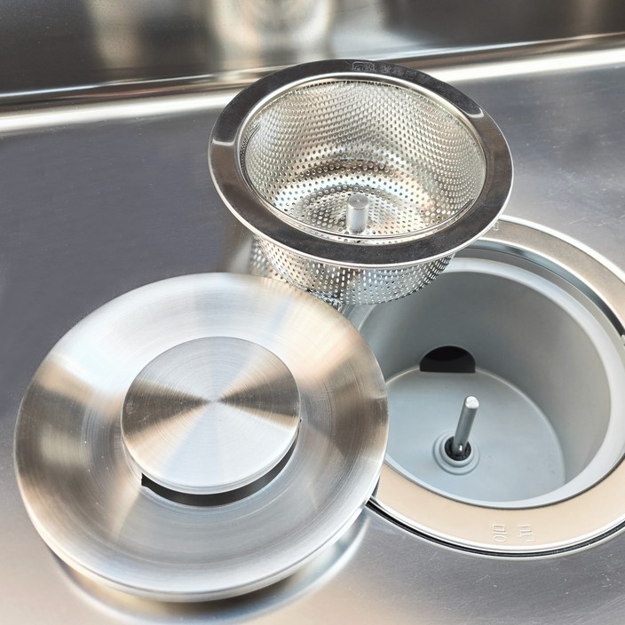 상쾌한집 싱크대 탈수기 배수구 거름망 + 올스텐 커버 세트