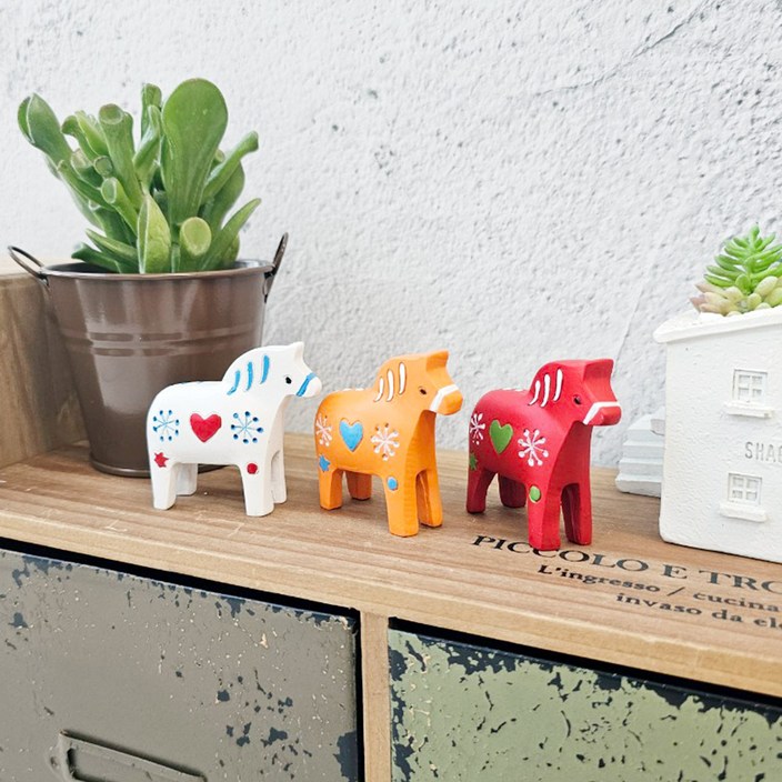 북유럽 포니 오브제 3종 세트