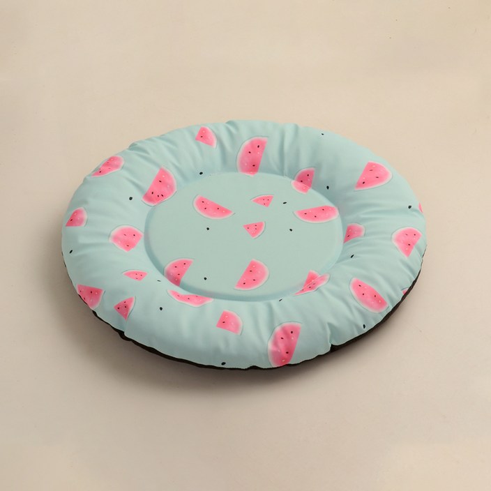 파스텔펫 반려동물 패턴 방수 원형 쿨매트