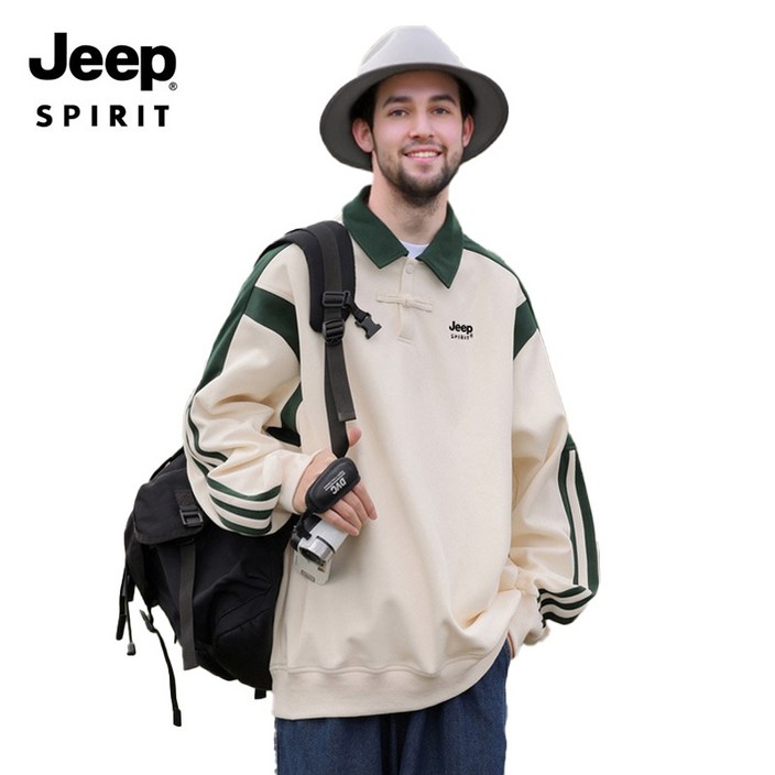 JEEP spirit 지프스피릿 남.여공용 카라니트스웨터긴팔티셔츠 JPDM0678