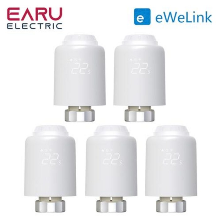 EWeLink 스마트 지그비 온도조절기 라디에이터 TRV 프로그래밍 가능 액추에이터 난방 원격 온도 컨트롤러 알렉사 구글 홈 신제품
