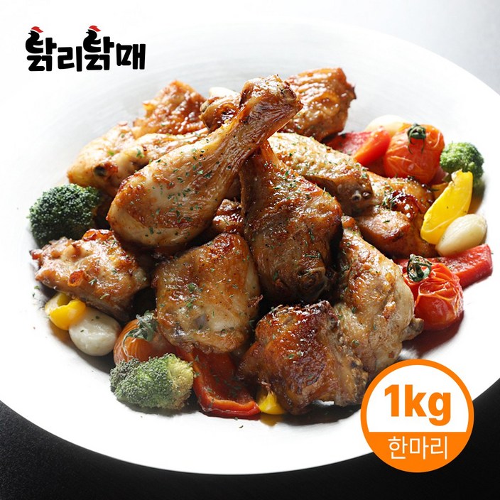닭리닭매 에어프라이어 치킨 1kg, 2개, 1kg