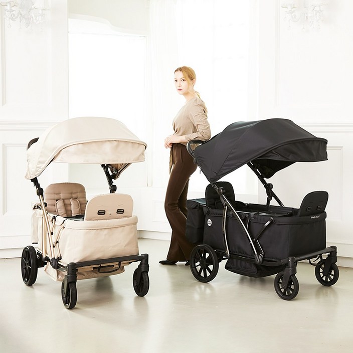 누비앤타보 TAVO 웨건MT2 유모차형 유아웨건 원액션 원터치 슬림폴딩 접이식