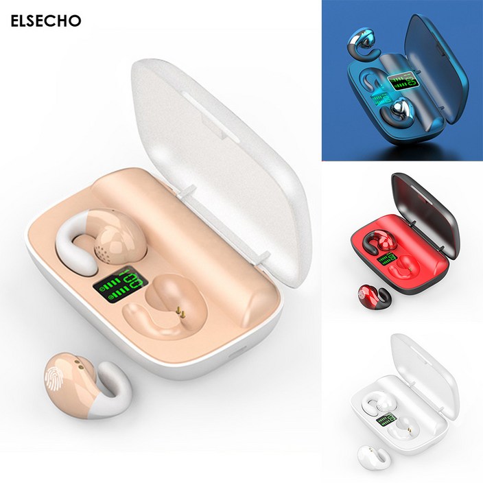 Elsecho 골전도 블루투스이어폰 이어클립형 방수 노이즈캔슬링헤드폰 Elsecho 골전도 블루투스이어폰 이어클립형 방수 노이즈캔슬링헤드폰
