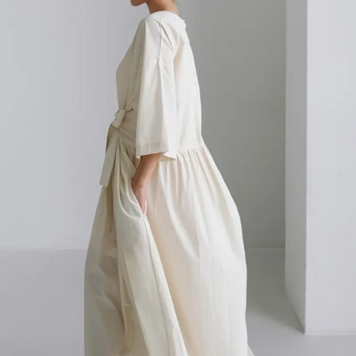 힙노트 빅사이즈 여름 반팔 롱원피스 하객원피스 등원룩 임산부