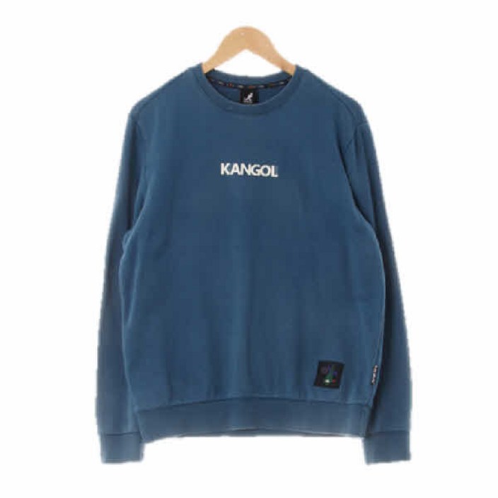 기타 7399 KangoI 블루 프린팅 면혼방 라운드맨투맨 M 수지네 구제