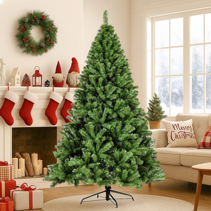 PVC 무장식트리 대형 인조 크리스마스트리 볼륨빵빵트리