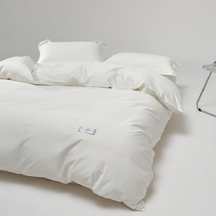 100수 이불커버 베개 순면 구스 솔리드 고밀도 호텔식