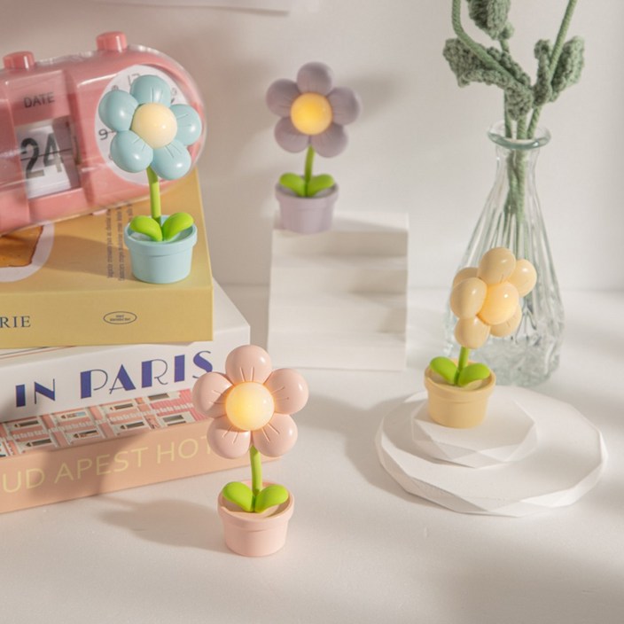 미니 꽃 LED 무드등 간접 조명 독서등