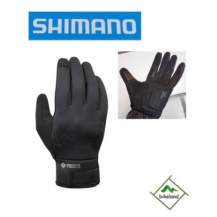 시마노 인슐레이티드 자전거 장갑 윈드스토퍼 가을 초겨울 보온 장갑, 1개
