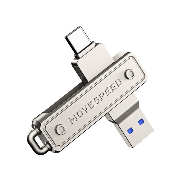 MOVESPEED YSULJ 150MBs USB 3.2 Gen 1 C타입 듀얼 인터페이스 플래시 드라이브, 1개, 128GB MOVESPEED YSULJ 150MBs USB 3.2 Gen 1 C타입 듀얼 인터페이스 플래시 드라이브, 1개, 128GB