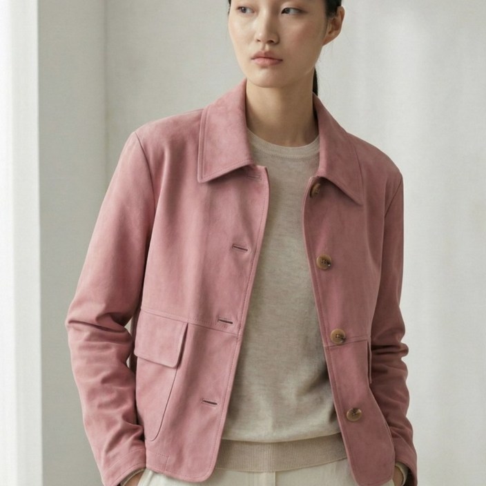 LBL FAUX 스웨이드 여성 자켓 간절기