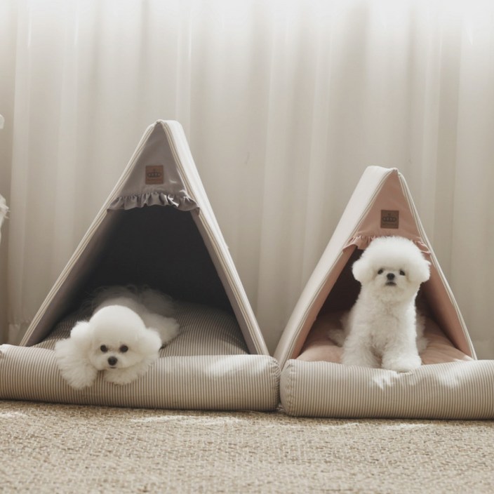 모노블 고퀄리티 프리미엄 코지 강아지하우스 강아지집 분리형 애견하우스, 1개, 그레이 모노블 고퀄리티 프리미엄 코지 강아지하우스 강아지집 분리형 애견하우스, 1개, 그레이