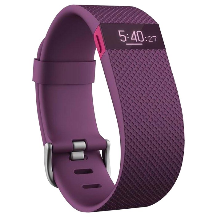 Fitbit Charge HR 라지 스마트워치 플럼 Fitbit Charge HR 라지 스마트워치 플럼