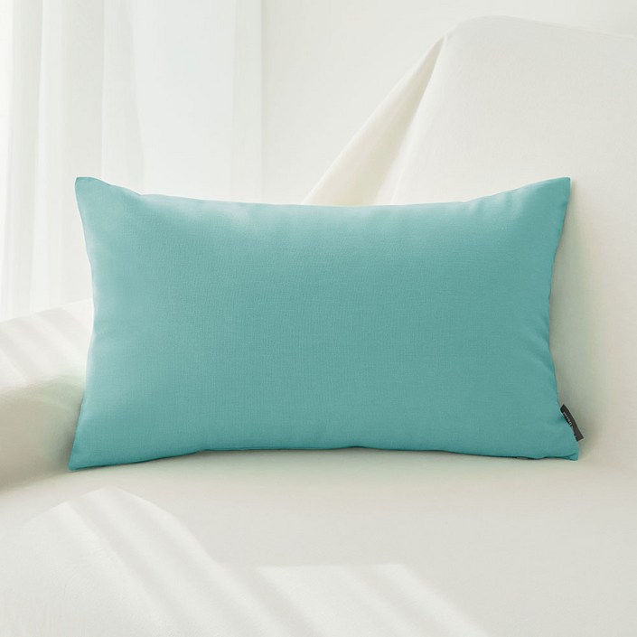 팜데코 프리미엄 옥스포드 직사각 쿠션, 민트