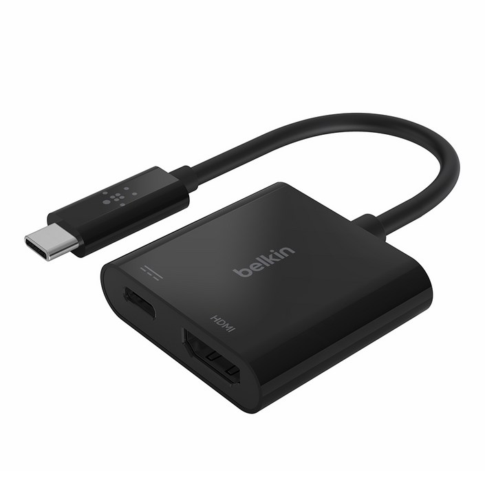 벨킨 USBC to HDMI C타입 60W PD 충전 어댑터 4K 영상출력 썬더볼트3 호환 젠더 AVC002, AVC002