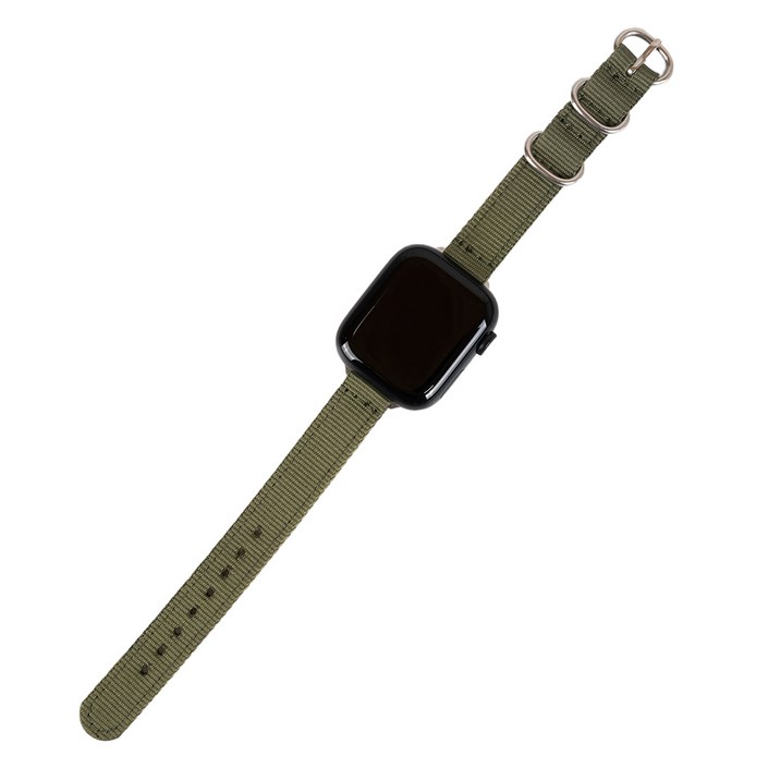 이츠라이프 애플워치 슬림 나토밴드 스포츠 스트랩 38  40 41mm, 그린