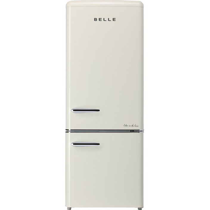 BELLE 레트로 글라스 191L 2도어 냉장고 방문설치, RC20ACM