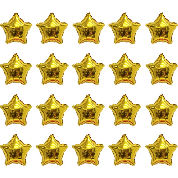 리빙다 별 은박풍선 자동실링 23cm