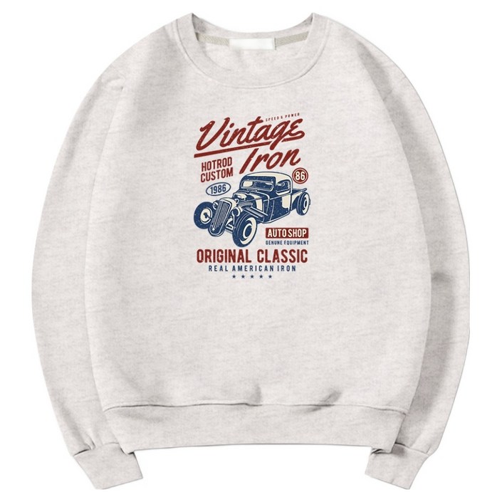 일루소 남녀공용 소프트 특양면 오리지널 클래식 맨투맨