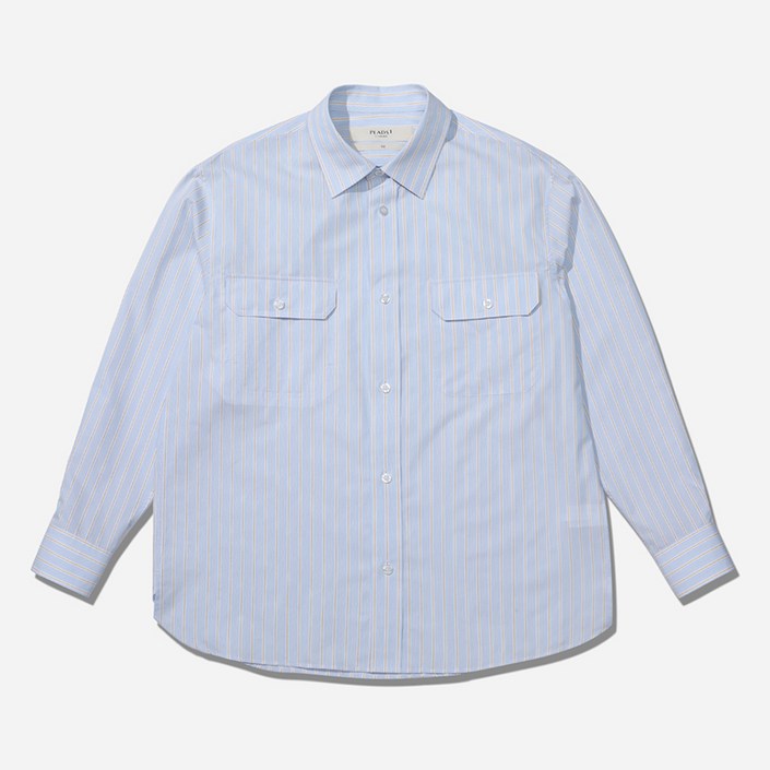 플라즈 티아이포맨 남성용 스트라이프 오버사이즈 셔츠 M234CSH151M